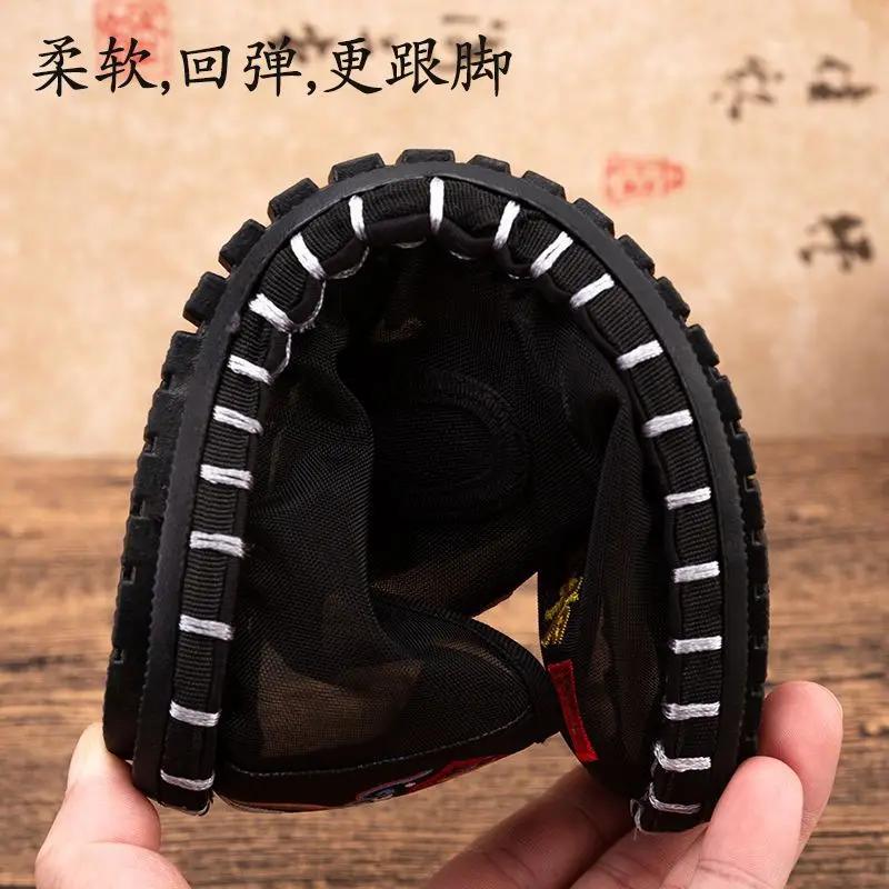 Chaussures d'arts martiaux kung fu pour hommes, vieux Pékin, en tissu