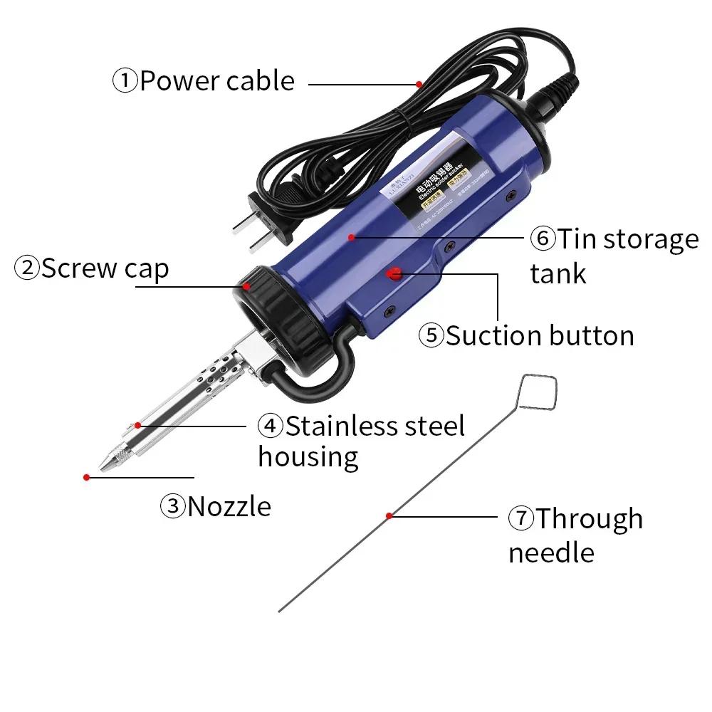 LUXIANZI 30 w/40 w puissante pompe à dessouder électrique aspiration étain outil de retrait sous vid