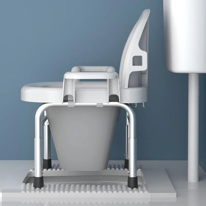 Chaise de toilette Mobile pour femmes enceintes âgées, Commode de chevet, siège de pot Portable anti