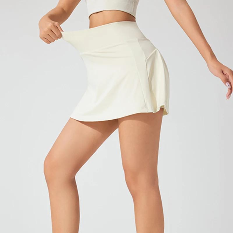 202 leisure-Jupe Courte Respirante et artificiel astique pour Femme, Tenue de dehors, de Course, de