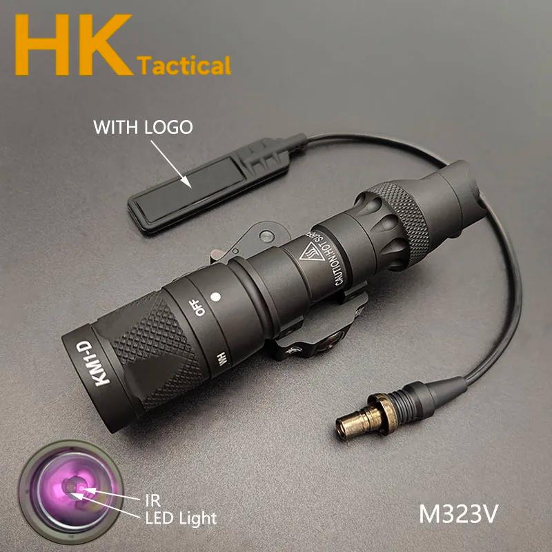 Lampe tactique pour armes M600 M622V M323V, illuminateur IR et lampe torche LED blanche avec base à