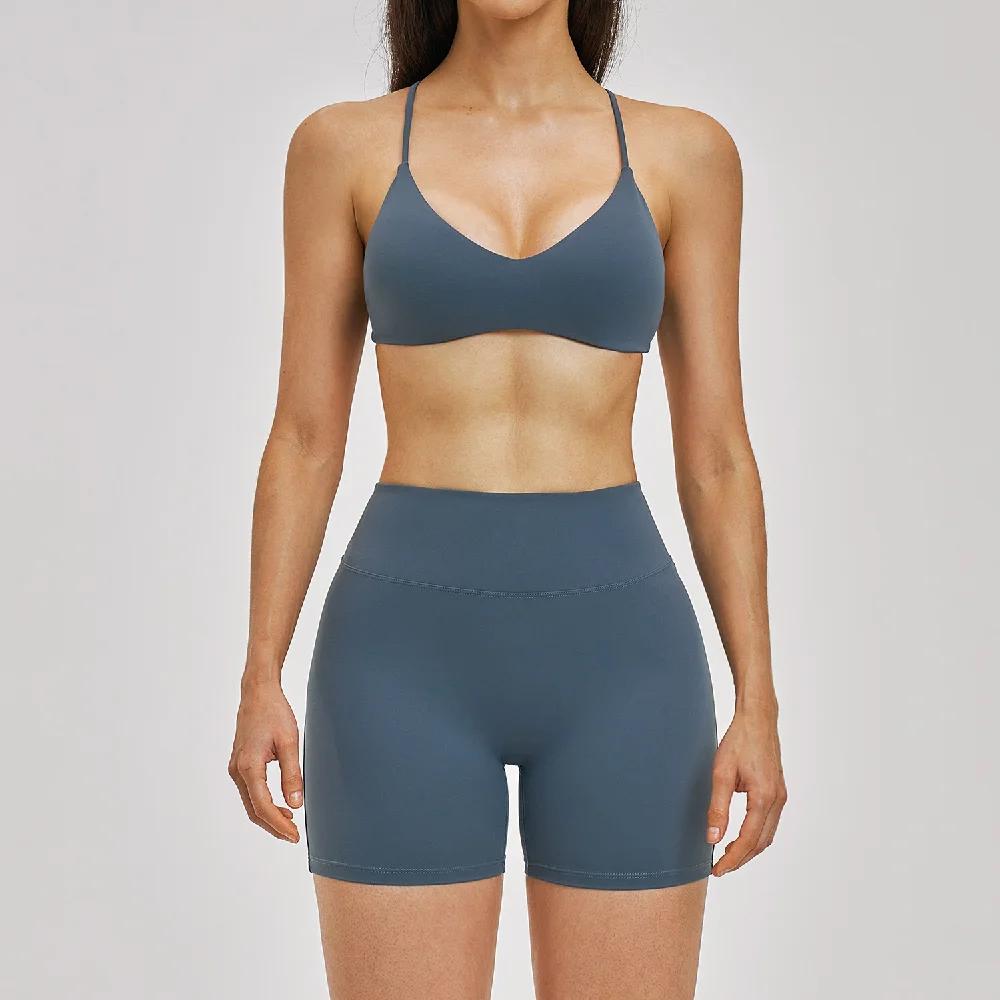 Ensemble de yoga pour femme, survêtement de sport, vêtements de fitness, legging taille haute, tenue