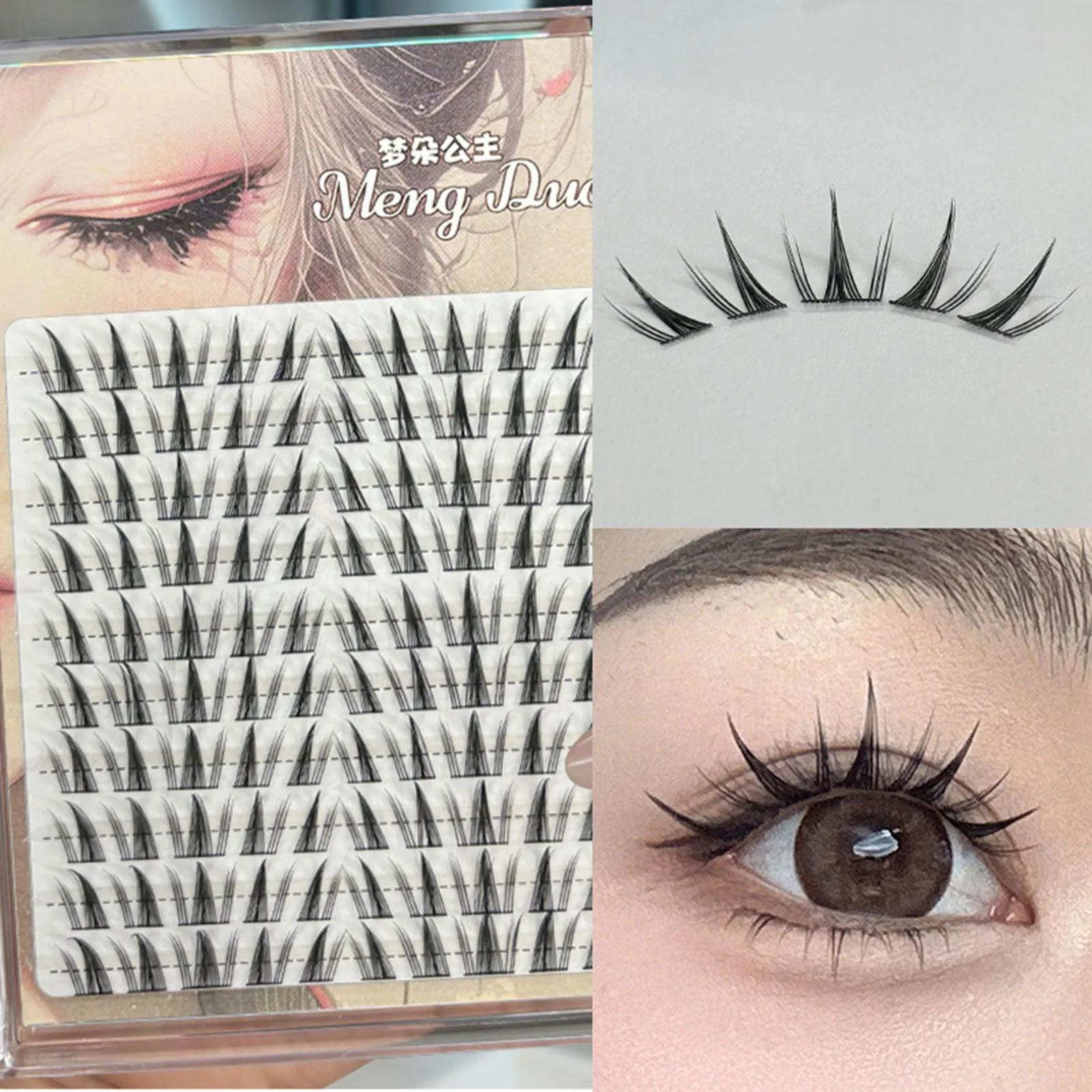 Extensions de cils 3D, 60/100 pièces, Volume recourbé, faux cils, maquillage Cosplay pour femmes et