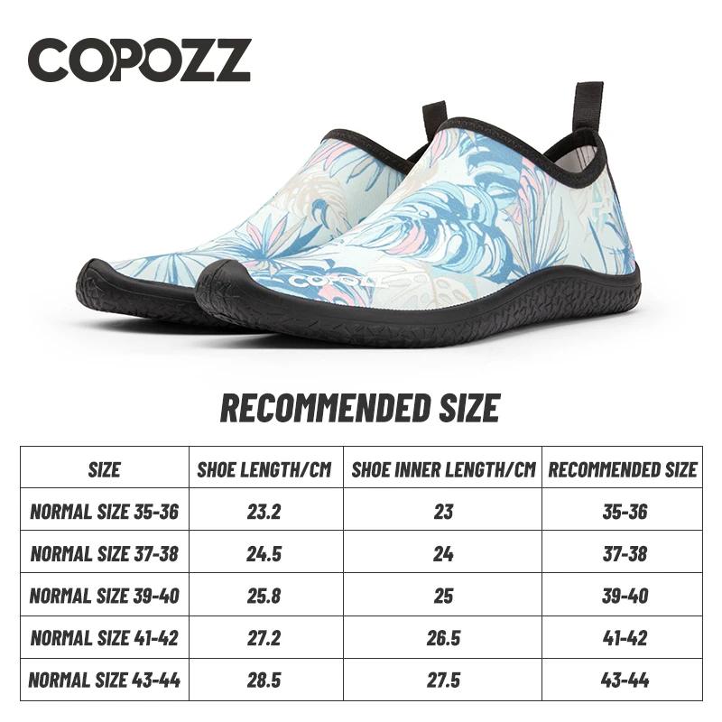 Chaussures eau COPOZZ séchage rapide antidérapantes piscine plage sport aquatique randonnée aquatique