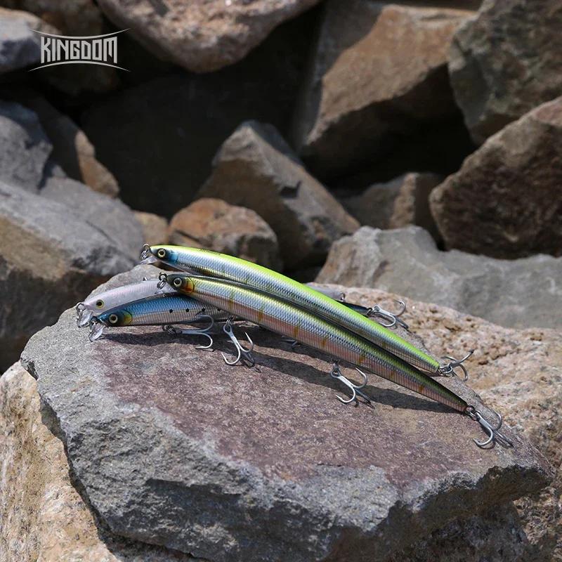 Kingdom Long Casting leurre de pêche 14.5g 19g 29g flottant lent coulant vairon Wobbler artificiel d