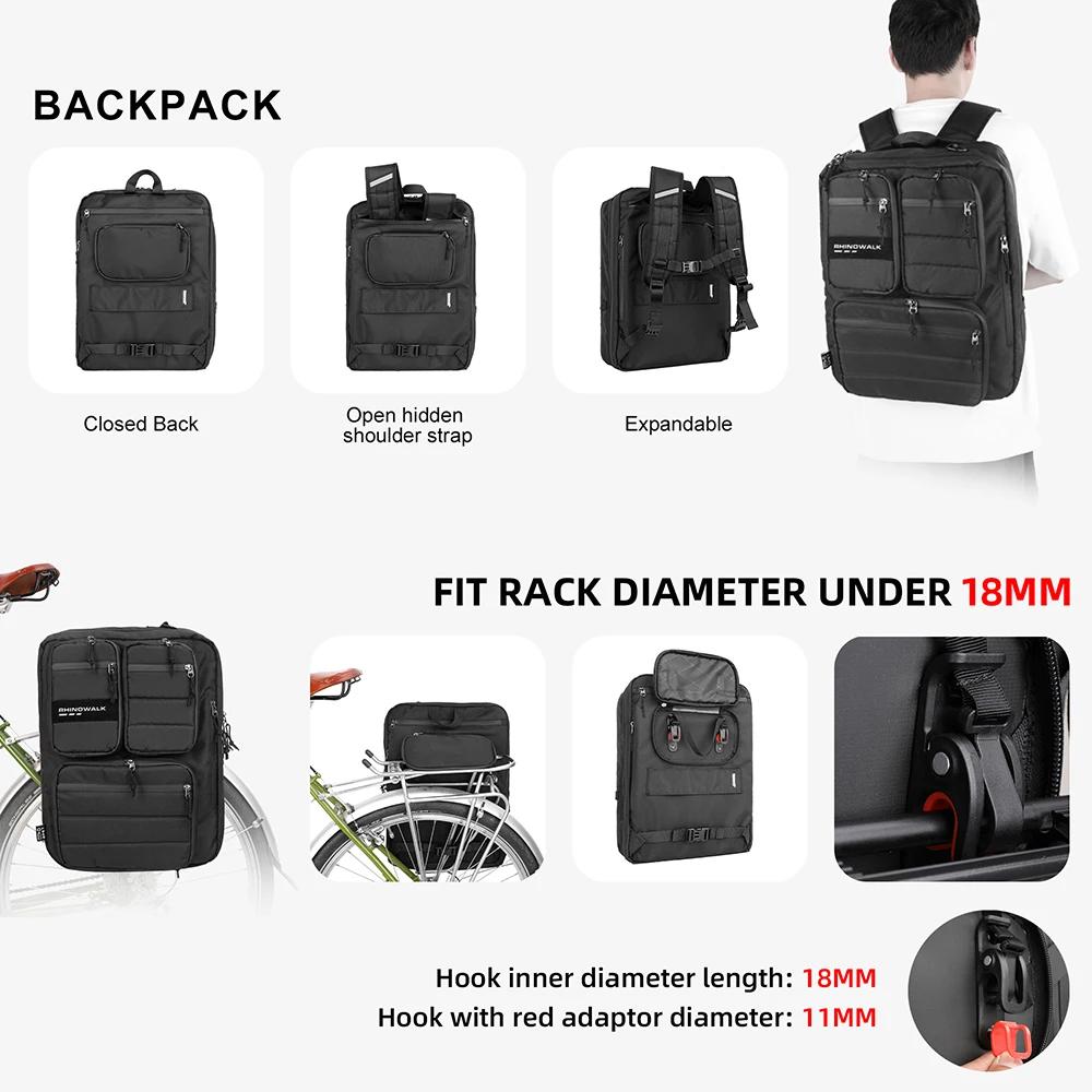 Bal inowalk-Sac à dos étanche pour vélo, sacoche de vélo, sacoche de dégager de cyclisme, sac de ran