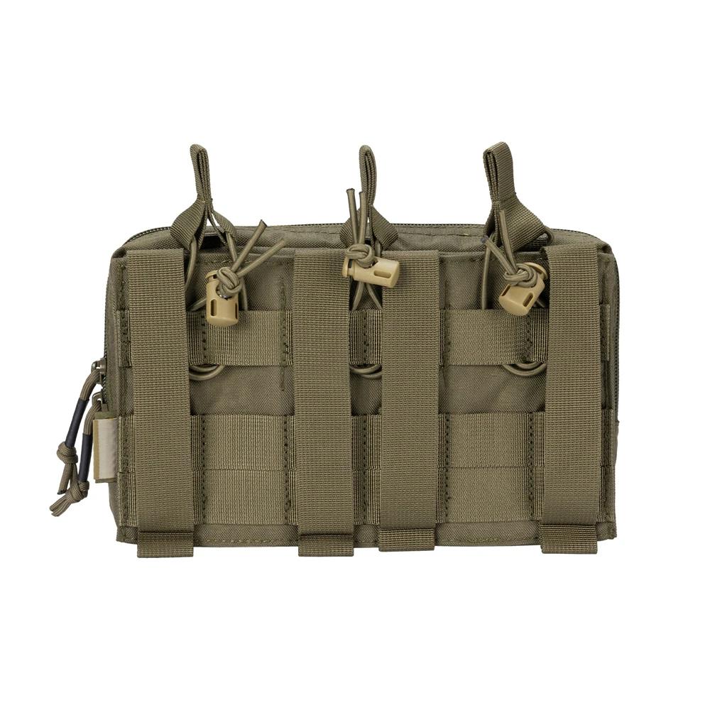 Pochettes tactiques Molle Triple pour magazines, avec sac d'accessoires, pochette pour magazines à d