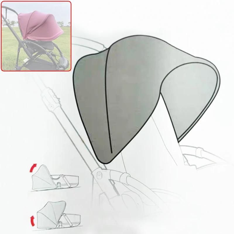 Auvent solaire pour Bugaboo Bee3 Bee5, pare-soleil pour poussette, Textile avec fenêtre en maille, t