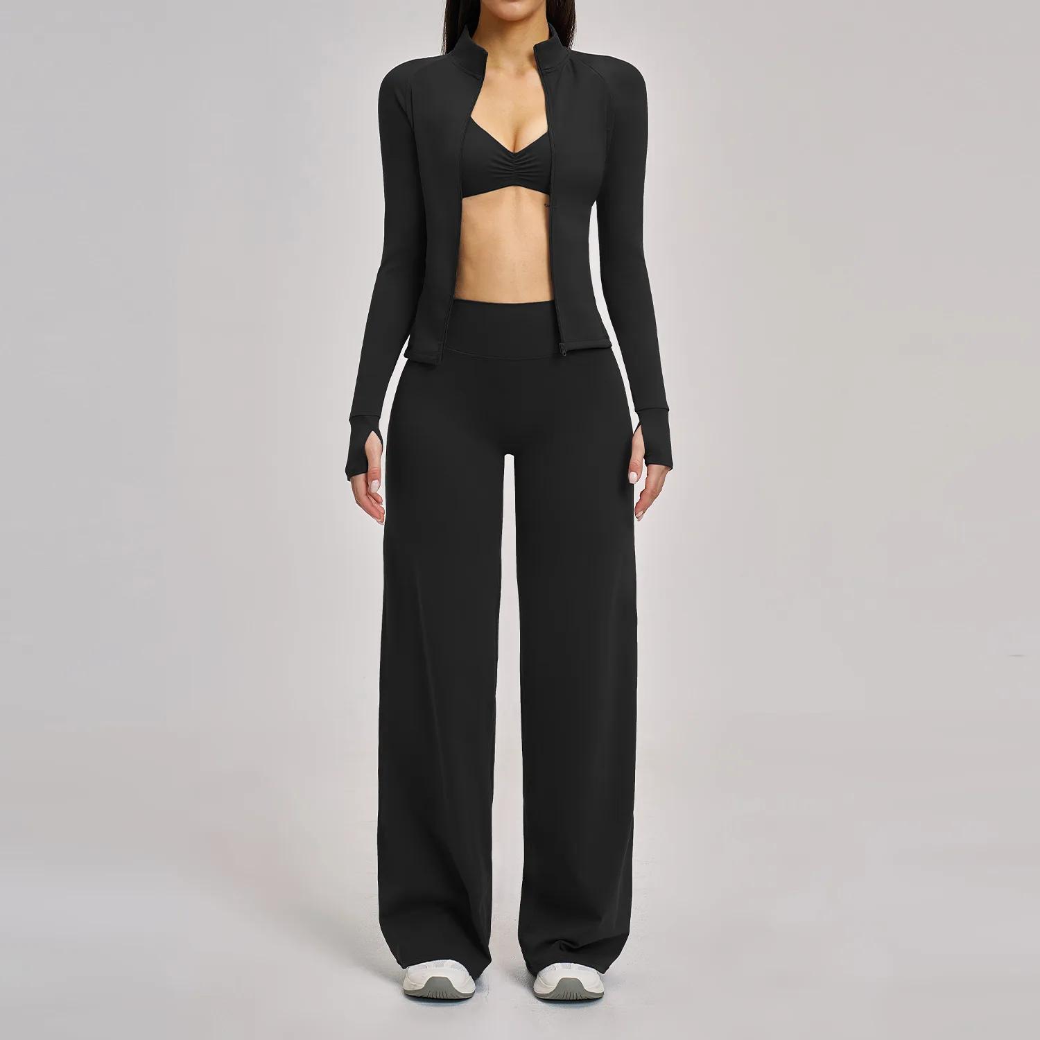 Ensemble de vêtements de sport pour la gym, 2/3 pièces, ensemble de yoga pour femmes, tenue de sport