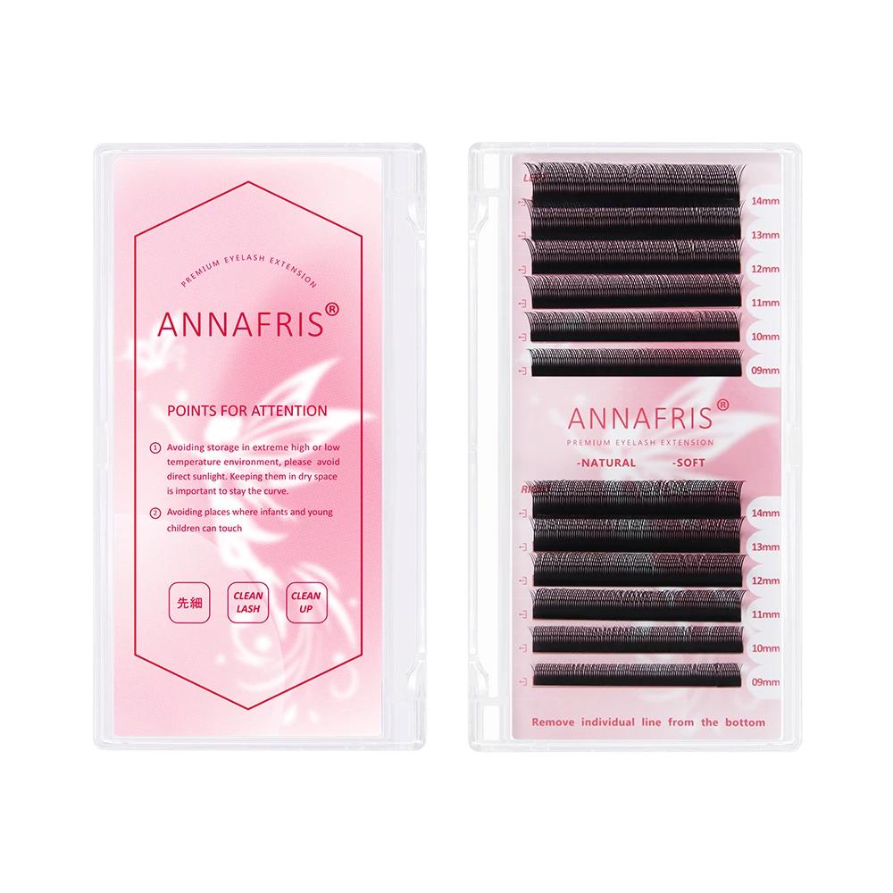 ANNAFRIS Fox YY Extensions de cils Fox Flying 3DW 4DW Volume préfabriqué cils faits à la main nature
