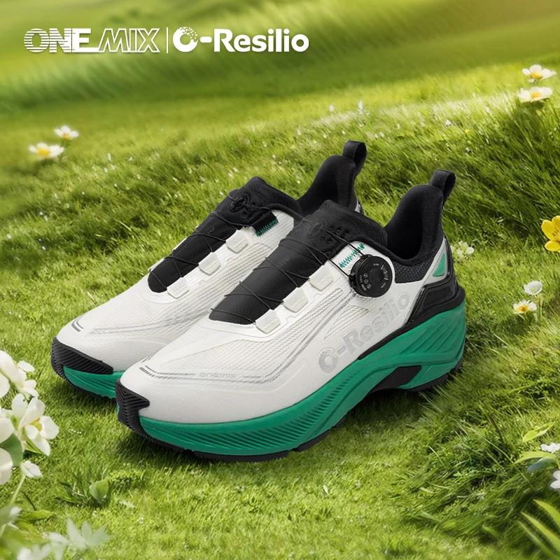 ONEMIX baskets de course en plein air hommes chaussures de sentier élastiques léger respirant femmes