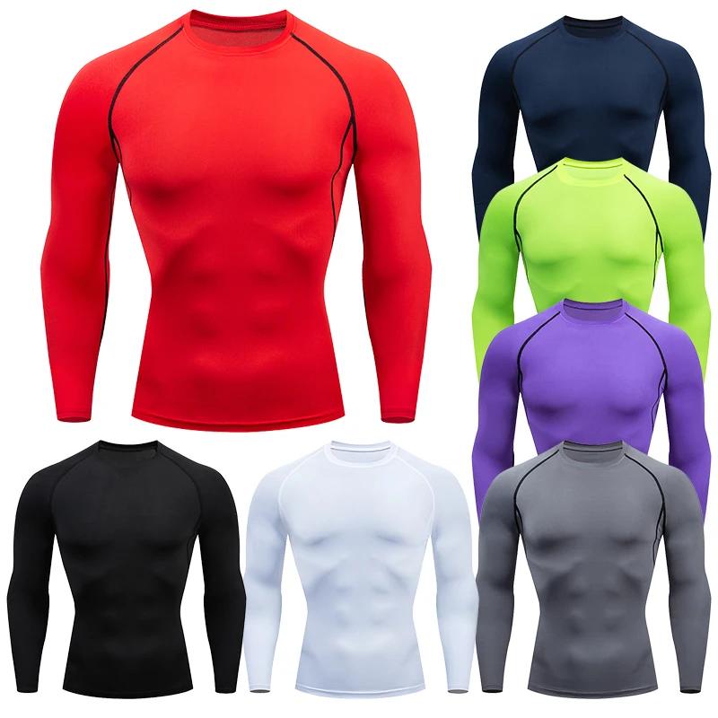 T-shirt sport manches longues homme Rashgard - Vêtement fitness coupe sèche pour running et entraînement
