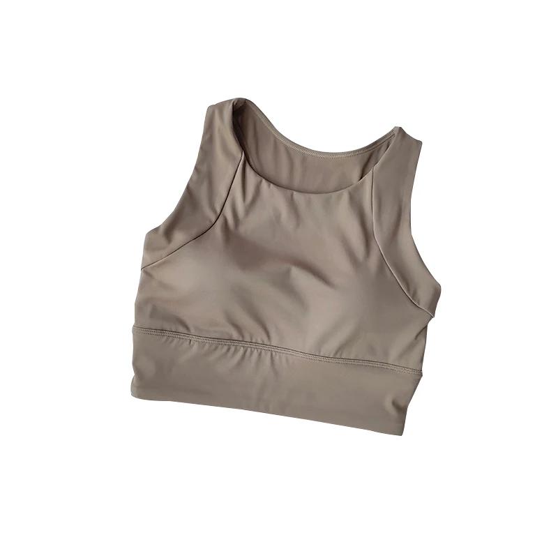 Gilet de sport Compact tout-en-un résistant aux chocs - Soutien-gorge Fitness été - Vêtements gymnastique respirant