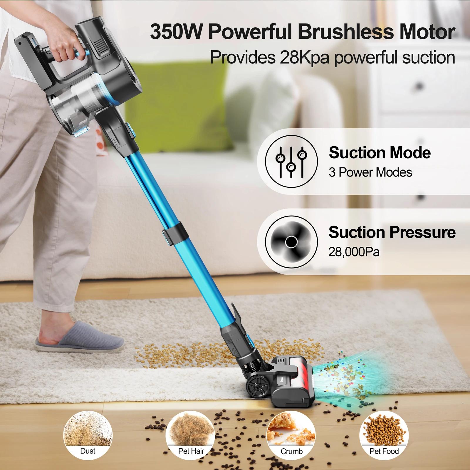 Devoac-Aspirateur sans fil intelligent S11, aspirateur balais, conception autoportante, batterie per