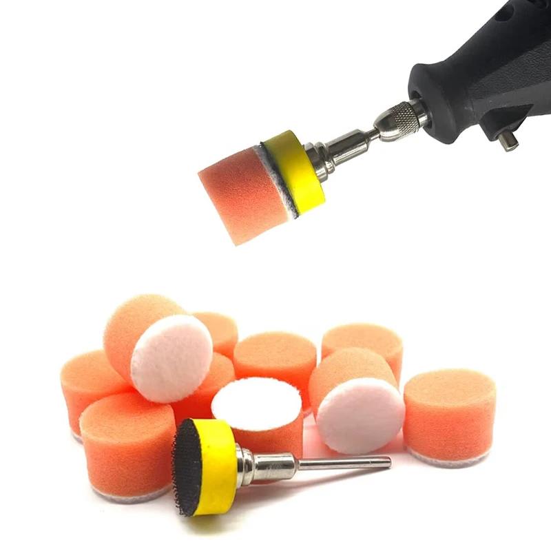 Kit de tampons de polissage pour perceuse à mousse de voiture, 11 pièces, crochet et boucle 1 pouce