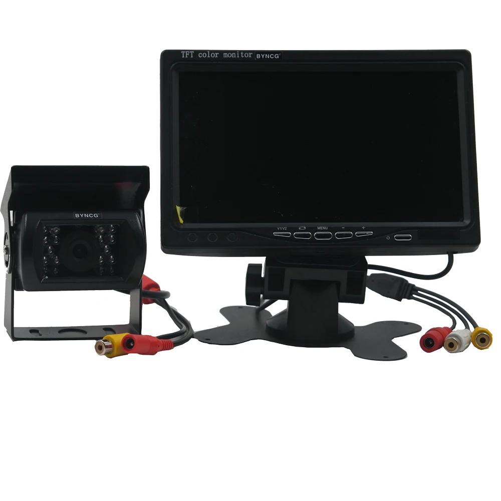 Moniteur de sécurité universel pour voiture, écran HD de 7 pouces, aide au stationnement, caméra de