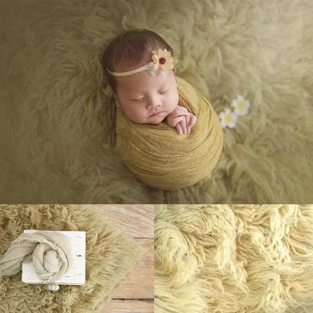 FlokSauprops-Couverture en pure laine grecque pour photographie de nouveau-né, accessoires de fond p