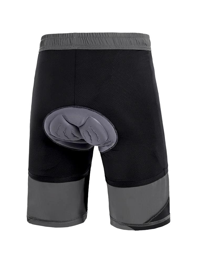 ARSUXEO-Short de cyclisme pour homme, sous-vêtement antichoc avec coussretours, pour VTT, B2203