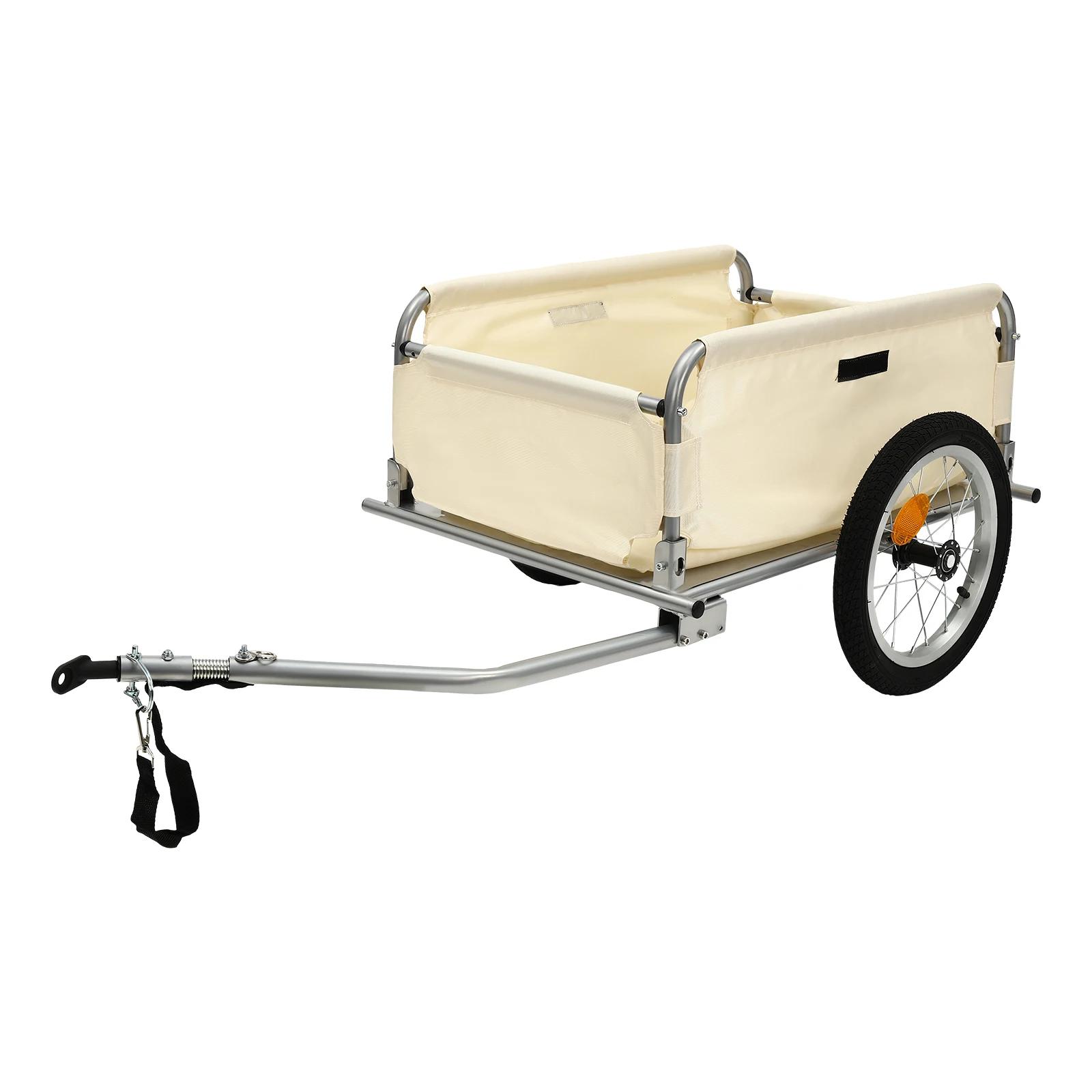 Remorque pour vélo | Chariot de transport pour vélo de 50 kg/110 lb avec housse imperméable, compa