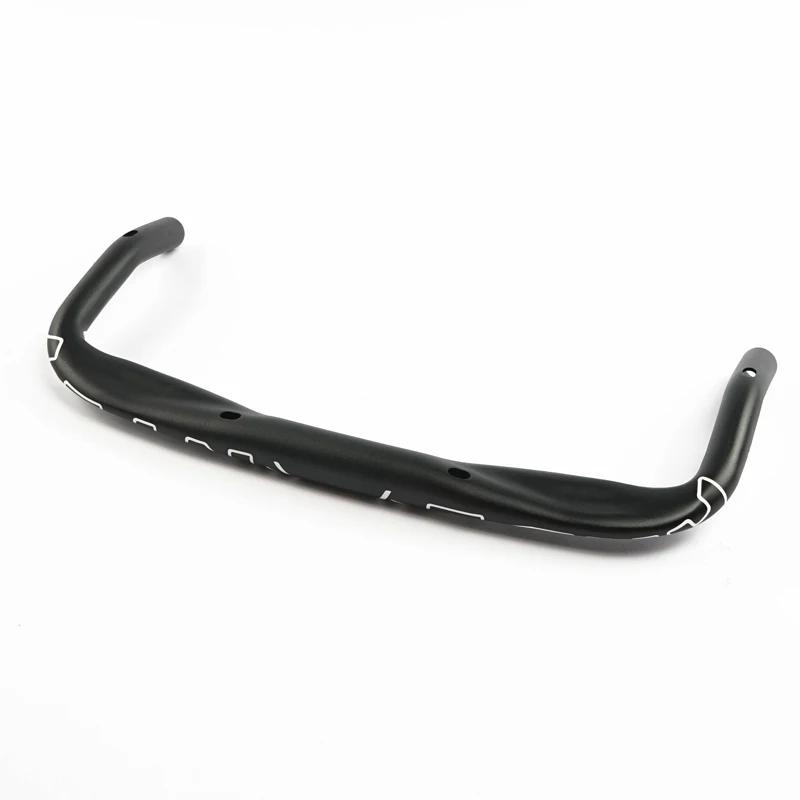 Aramment fixe engrenage course vélo de route TT guidon 31.8mm noir en alliage d'aluminium vélo Bullh