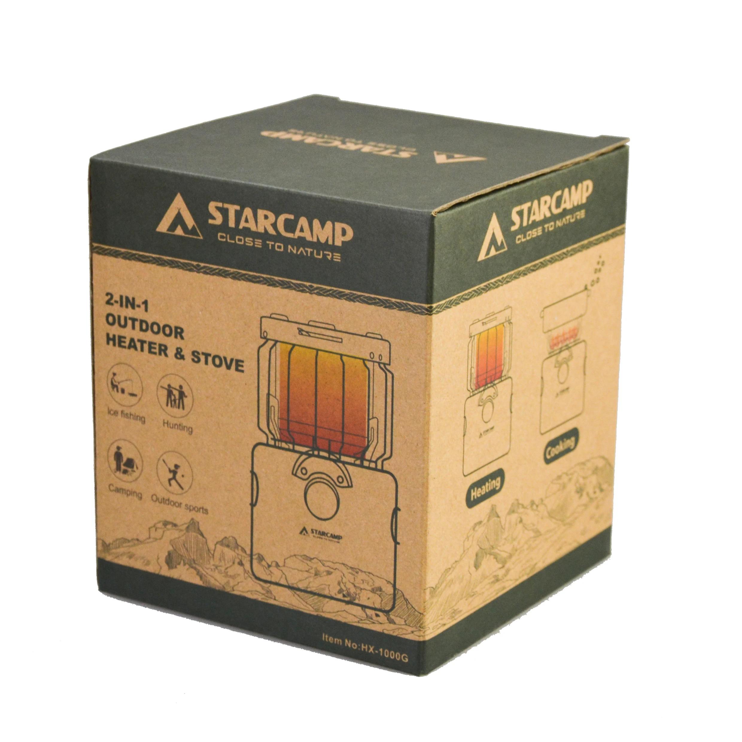 STARCAMP-Mini chauffage et réchaud à gaz 2 en 1, camping en plein air, randonnée et pique-nique, 200
