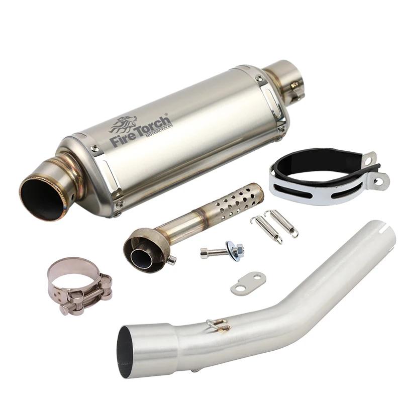 Système d'échappement Slip-On pour moto Yamaha Tenere 700 XTZ700 XTZ-700 2019-2025 avec tuyau de lia