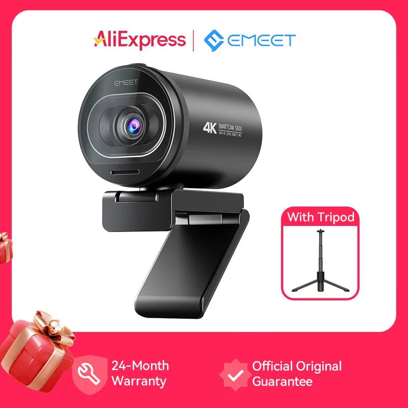 Webcam 4K caméra Web en Streaming 1080P 60FPS EMEET S600 USB ordinateur/caméra pour ordinateur porta
