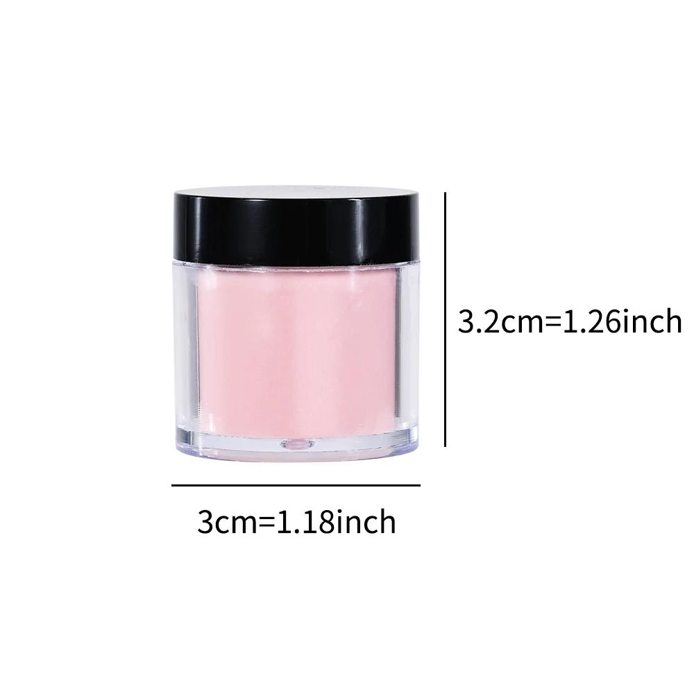 Filet de poudre acrylique pour Nail Art, 6 couleurs, chair/rose, 7g x 6 pots pour Extension d'ongles