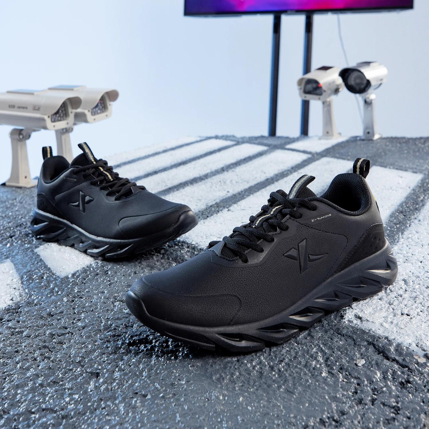 Xtep-Chaussures de course décontractées pour hommes, baskets de rue, chaussures de sport, coussin de