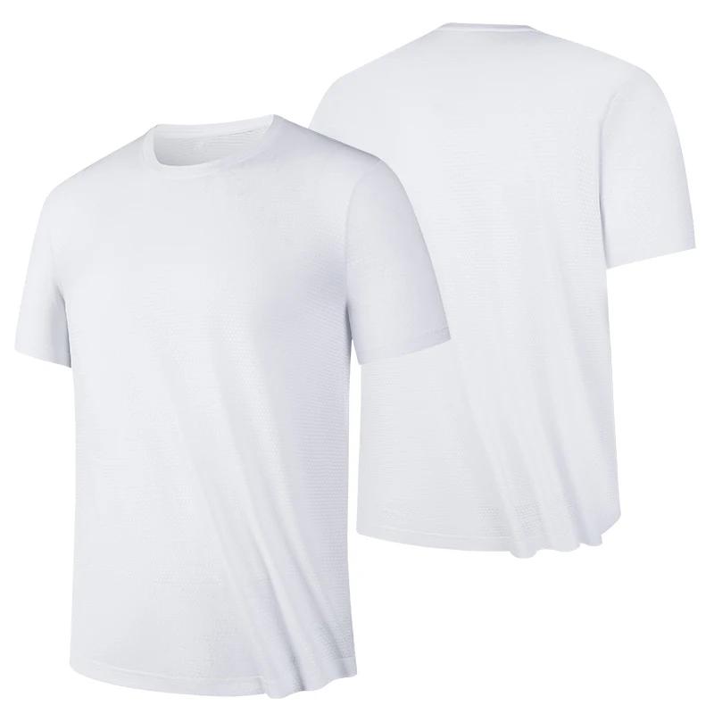 Mode d'été fitness style respirant décontracté hommes à manches courtes T-shirt en plein air course