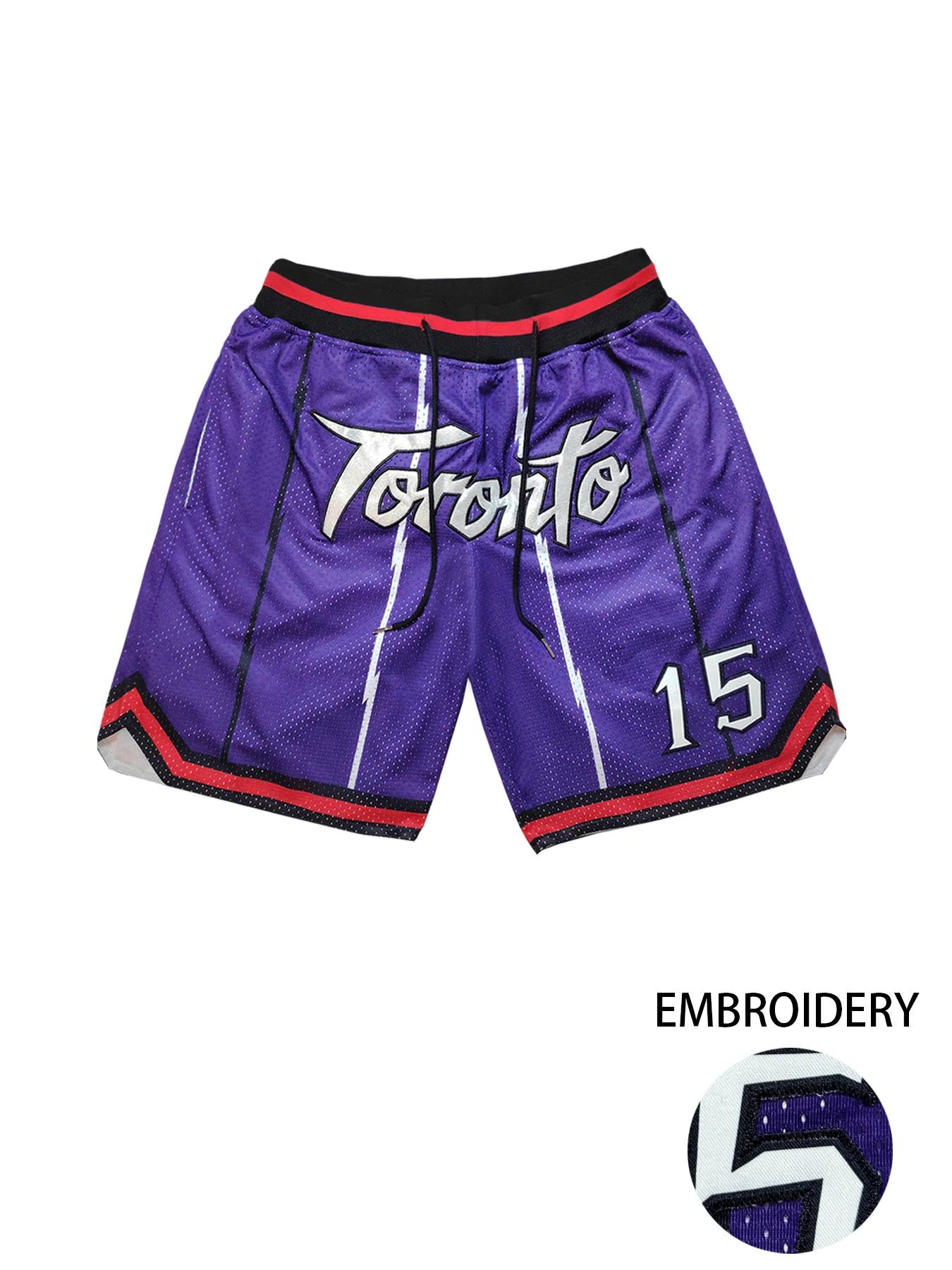 Short de basket-ball ample brodé de Style américain pour hommes et femmes, pantalon court d'été pour