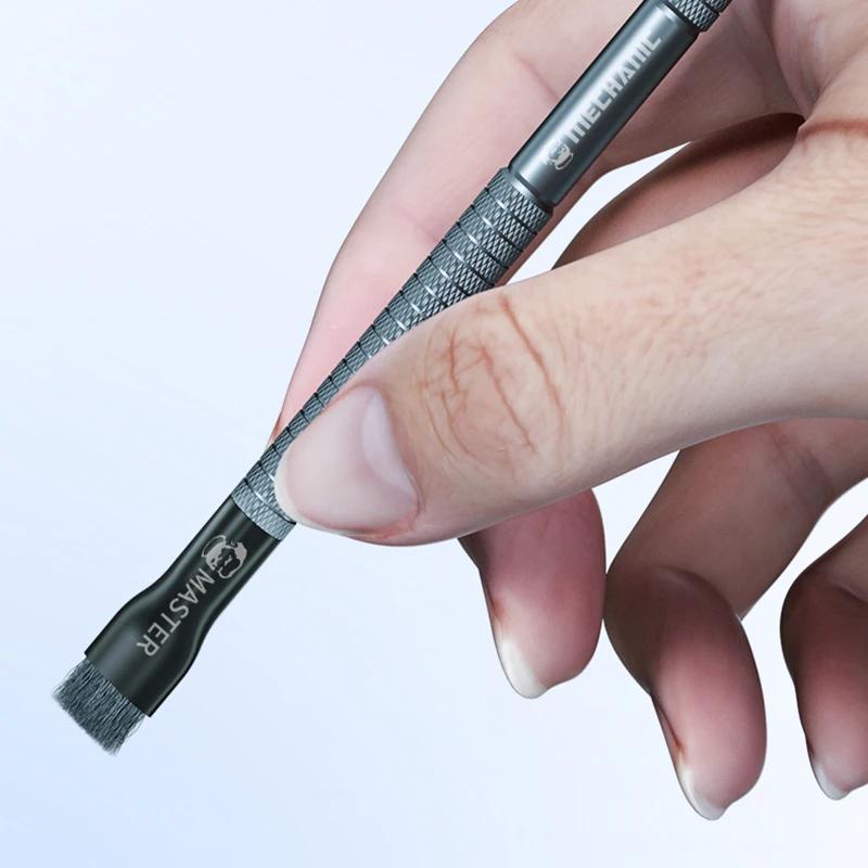 Brosse mécanique en acier pour carte mère, élimination de la colle, tampon IC, nettoyage du PCB CPU,