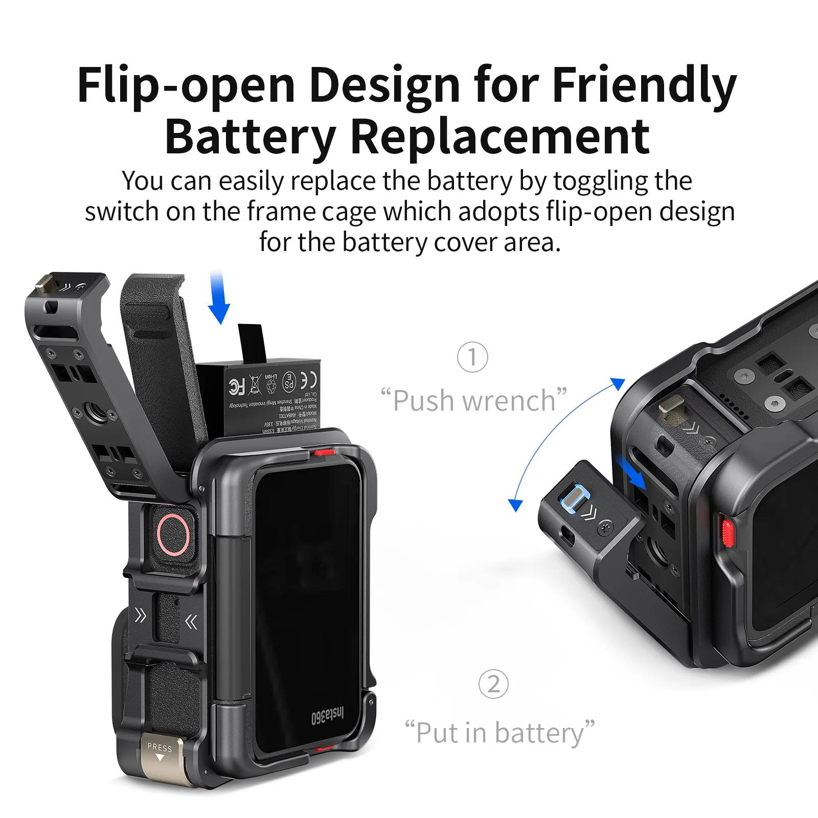 AMagisn-Étui de protection horizontal et vertical, cadre en métal à dégagement rapide, appareil phot