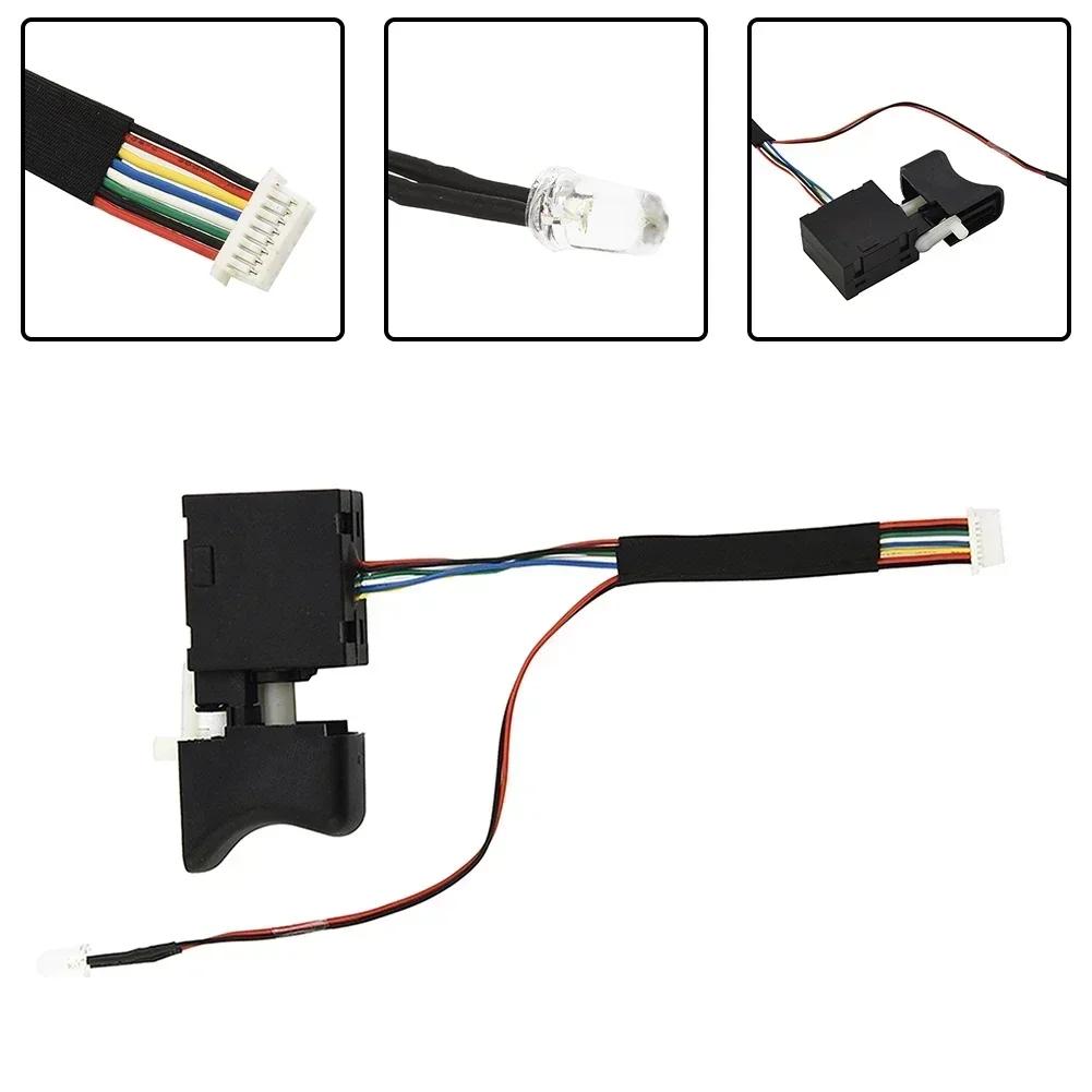 Interrupteur de vitesse de perceuse 7.2V-24V, sans balais, pour clé électrique 2106/161/169, interru