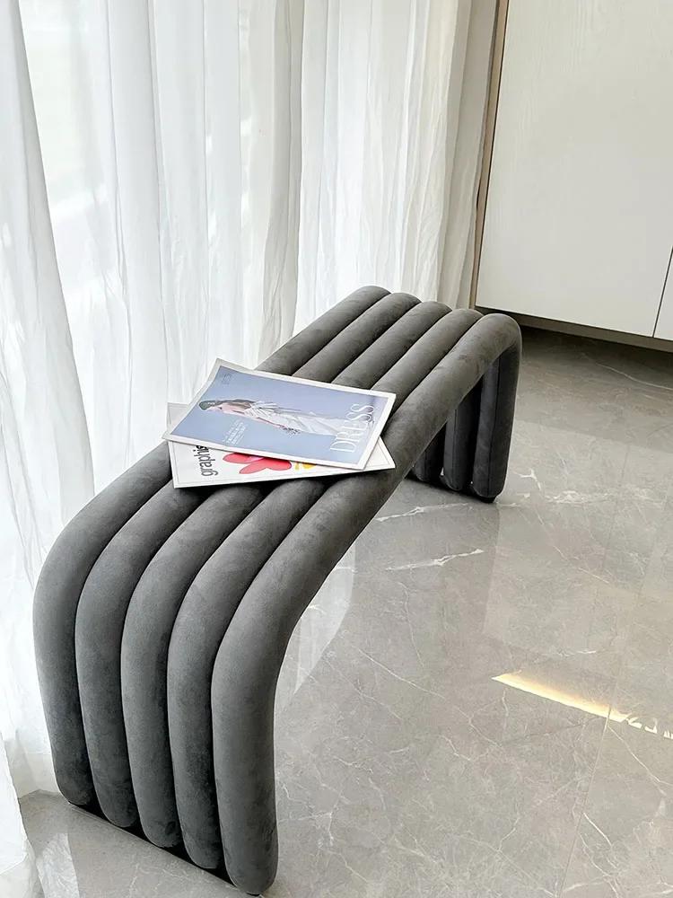 Meubles de banc de tabouret de 105cm de Long, tabourets de chaussures d'entrée de salon, chaise de c