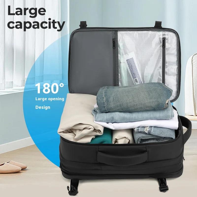 Sac à dos de compression sous vide pour hommes, sac à dos extensible à séparation sèche et humide, s