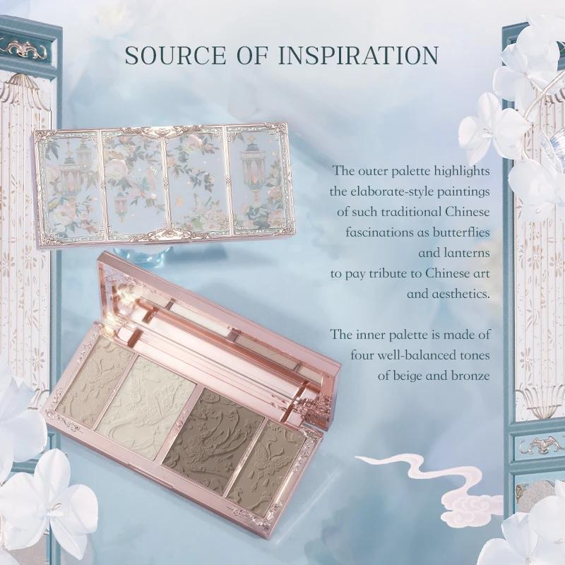 Flower Knows Butterfly Cloud Collar Collection, Embossed Highlight, Contour Palette, 16g