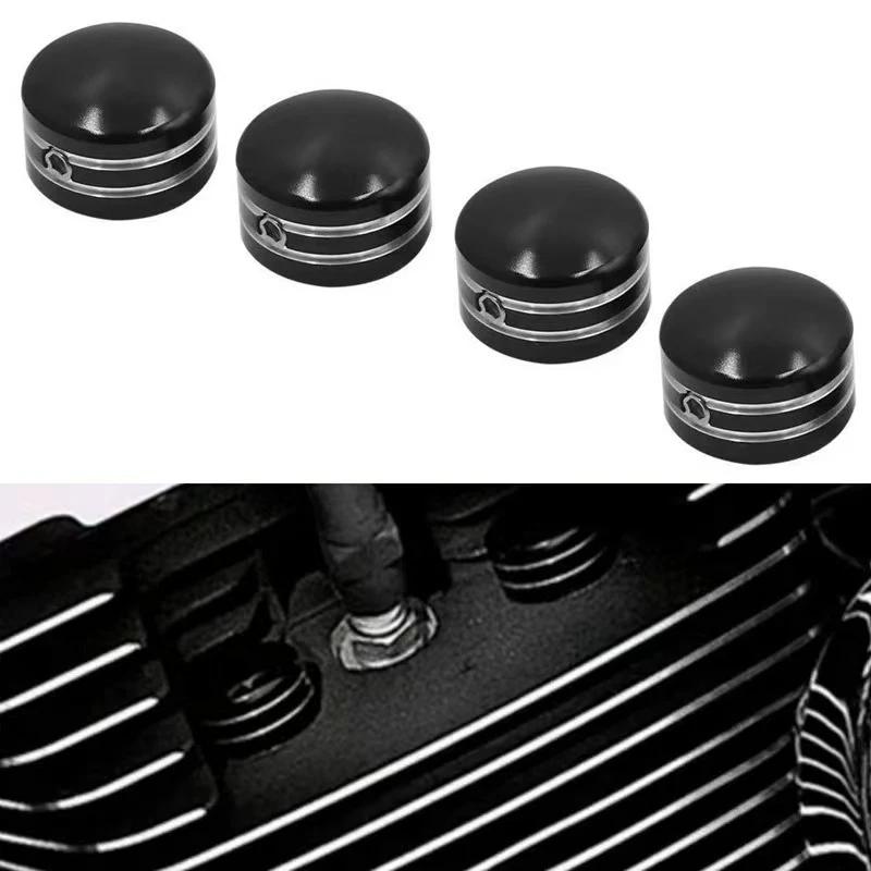 Couvercle de bougie d'allumage de moto, 4 pièces, capuchons de boulons de tête pour Harley Sportster