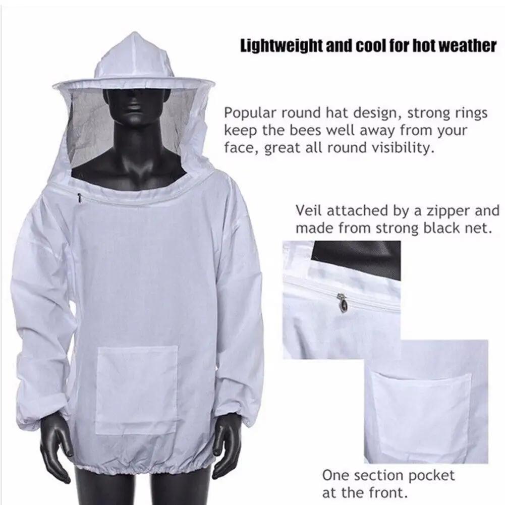 2025NEW veste de protection pour apiculture voile Smock équipement apiculture chapeau manches apicul