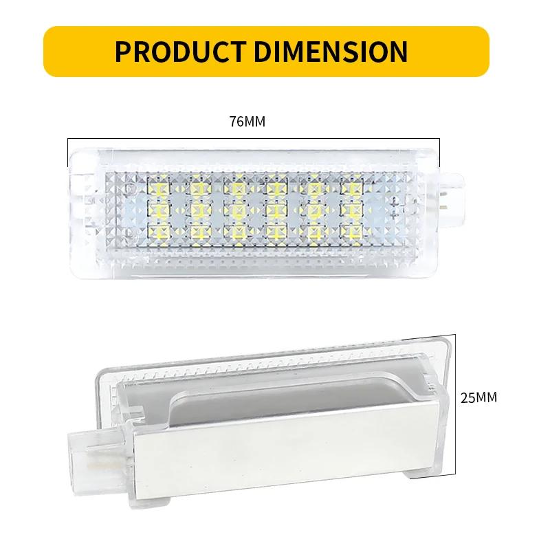 2x LED De Courtoisie De Porte Intérieur Plancher Lumière De Coffre a Bagages Lampe De Boîte À Gants