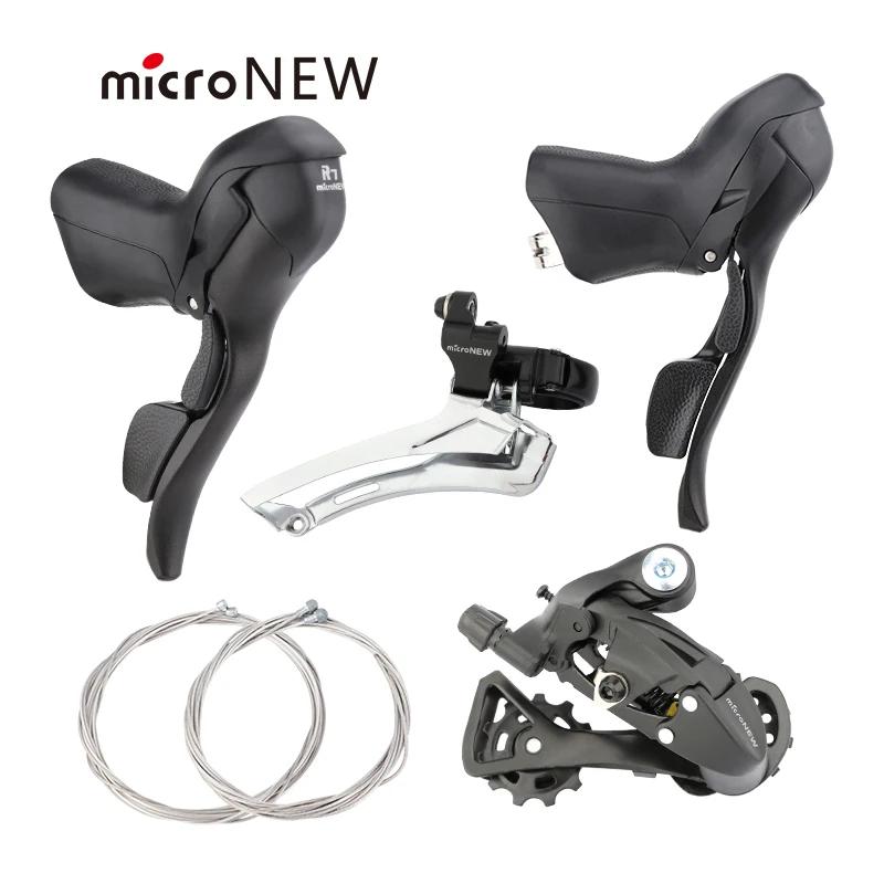 MicroNEW manettes de vitesse de vélo de route 3x7 3x8 3x9 3x10 3X11 vitesses levier de frein vélo 2x