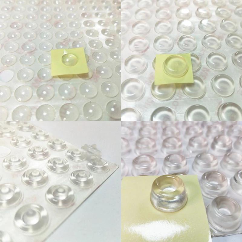 Tampon de protection en PVC transparent, pare-chocs d'amortissement en caoutchouc auto-adhésif, buté