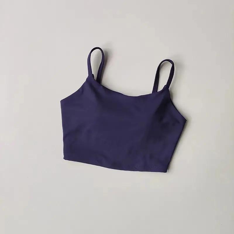Femmes Sport soutien-gorge haut Push Up Fitness fixe avec coussinet Yoga soutien-gorge sous-vêtement