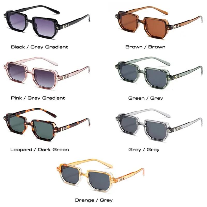 Lunettes de soleil rectangulaires pour hommes et femmes, lunettes de soleil pour documents de bonbon