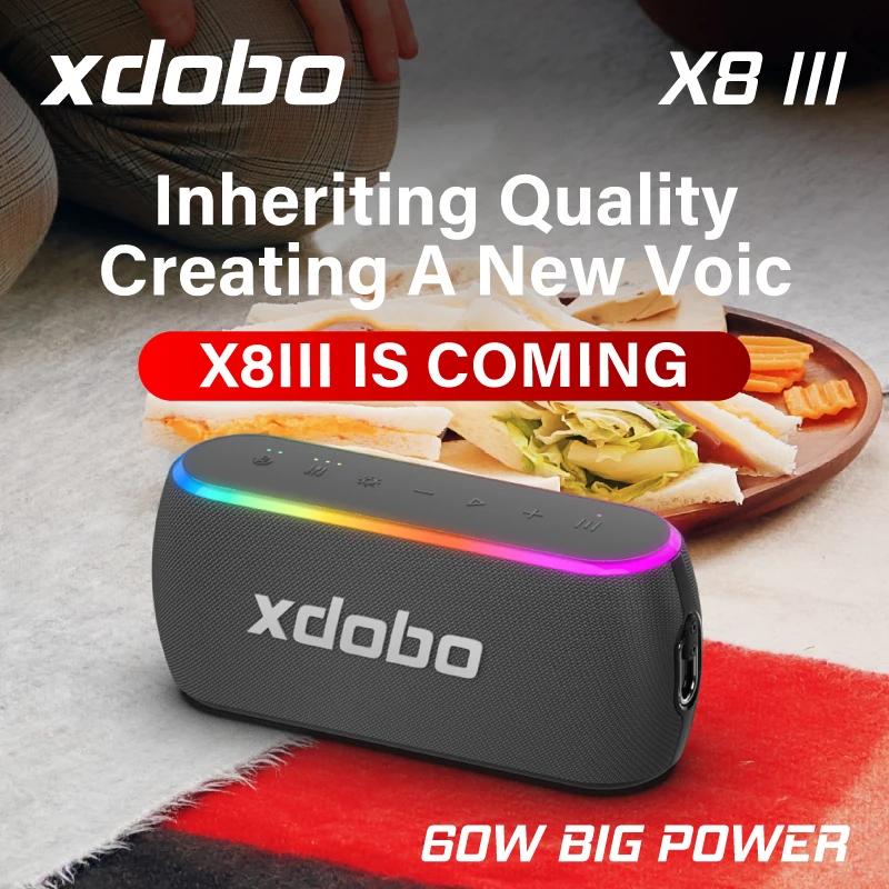 XDOBO X8 III haut-parleur Bluetooth caisson de basses sans fil 6600 mAh 60 W puissant batterie exter