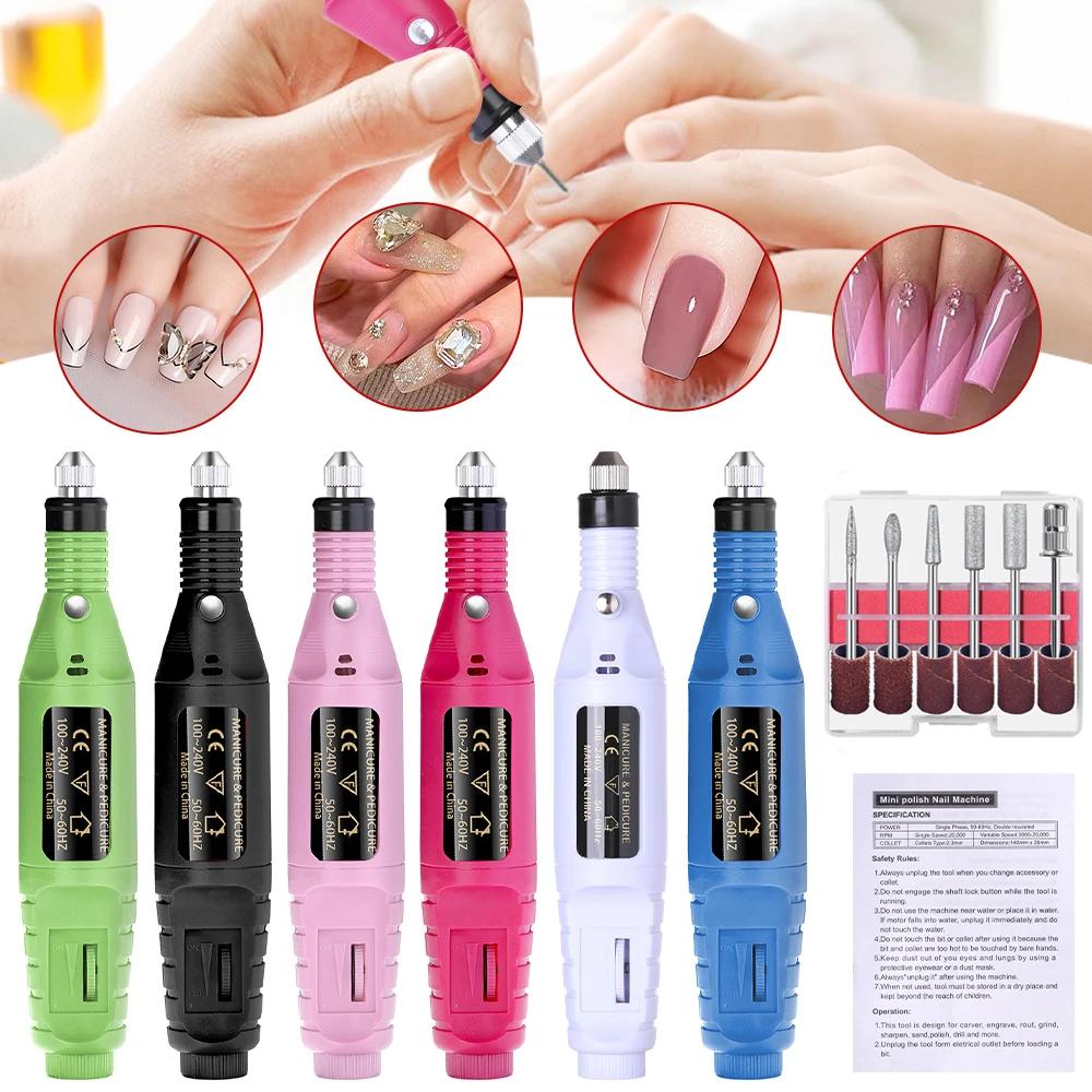 LULAA forte fonction perceuse à ongles ensemble ponceuse à ongles électrique Gel dissolvant de verni