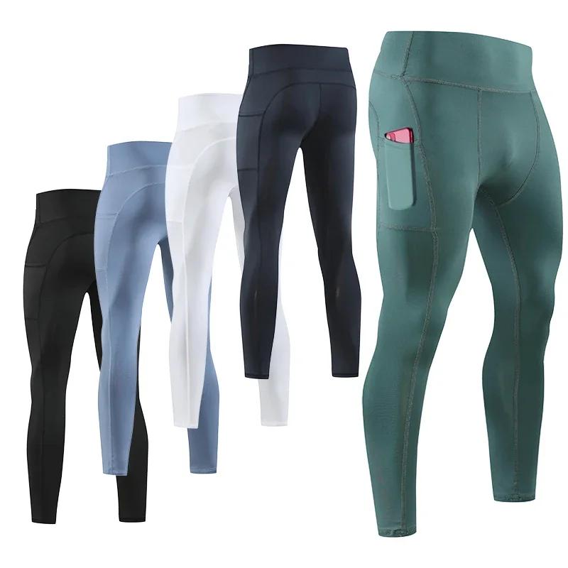 Gym hommes Fitness course pantalons de Sport athlétisme Leggings serrés Joggings maigre Yoga Compres