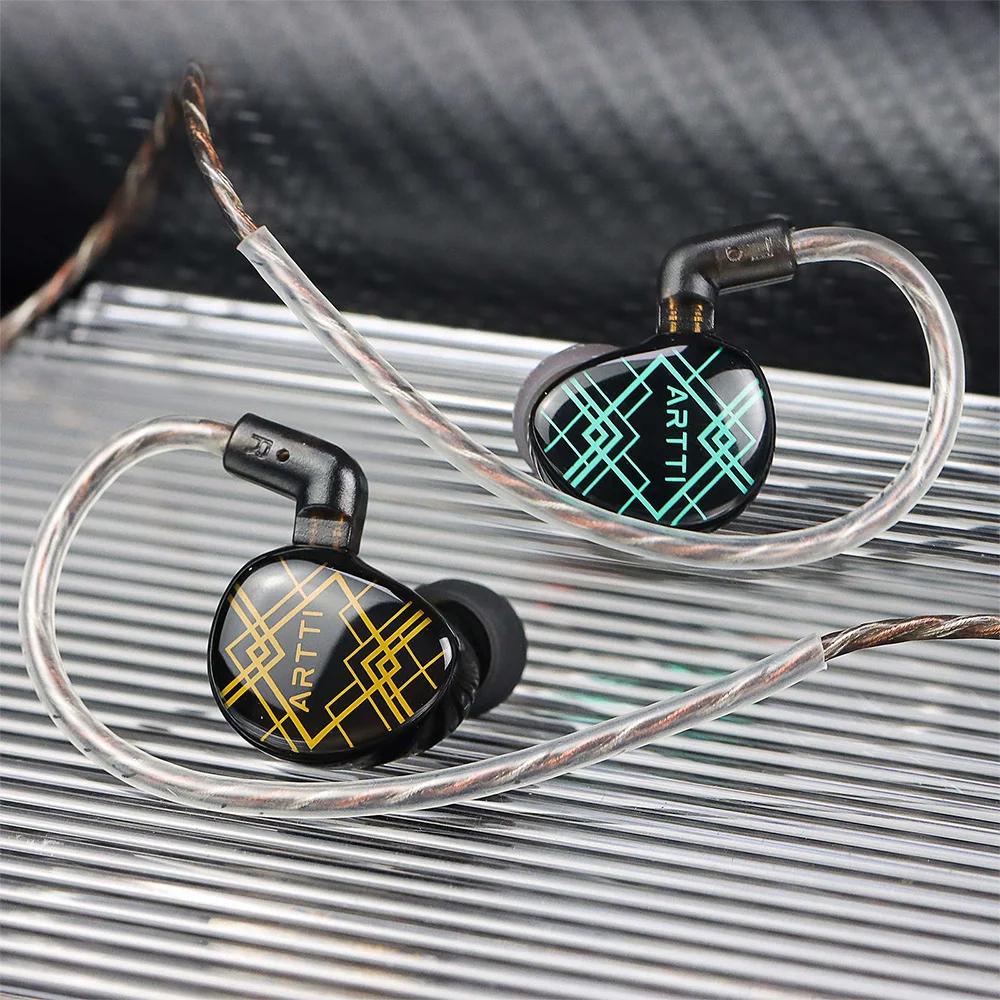 ARTTI R2 écouteurs intra-auriculaires HiFi 10mm diaphragme en béryllium bobine dynamique filaire IEM