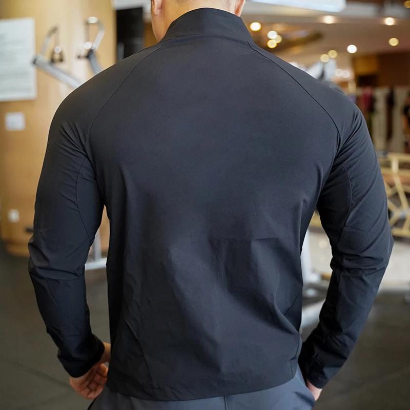 Veste de course imperméable à séchage rapide pour hommes et femmes, vêtements coupe-vent, fitness, g