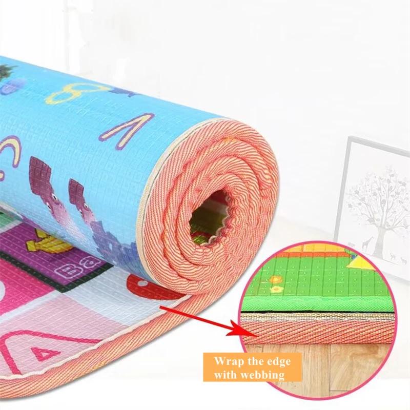 200x1 0/180x1 0/180x120cm tapis de jeu pour enfants épais tapis de sécurité amical ramper tapis de j